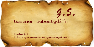 Gaszner Sebestyén névjegykártya